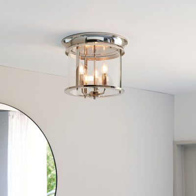 Bodhi Lighting Caversham 3 Ceiling Light - Silver House of Isabella UK