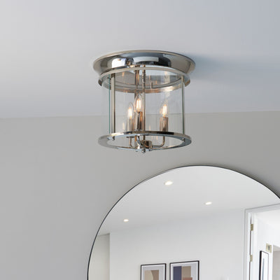 Bodhi Lighting Caversham 3 Ceiling Light - Silver House of Isabella UK