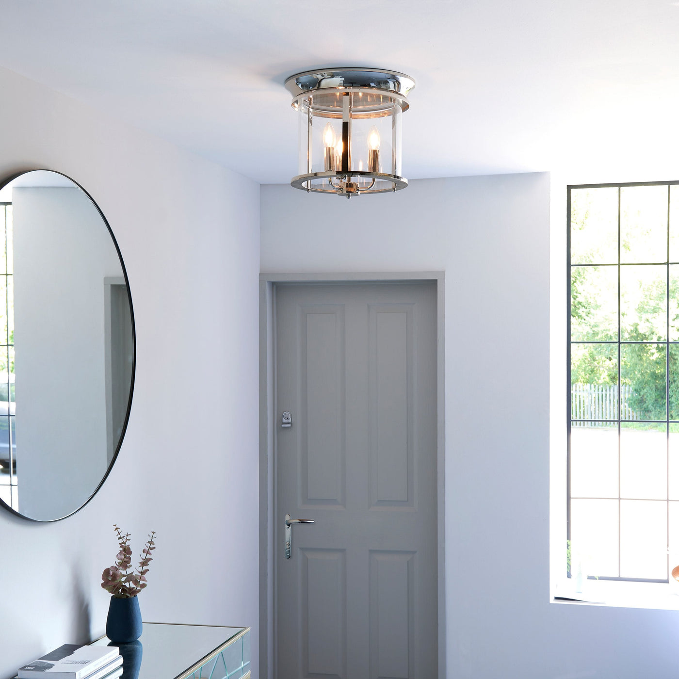 Bodhi Lighting Caversham 3 Ceiling Light - Silver House of Isabella UK