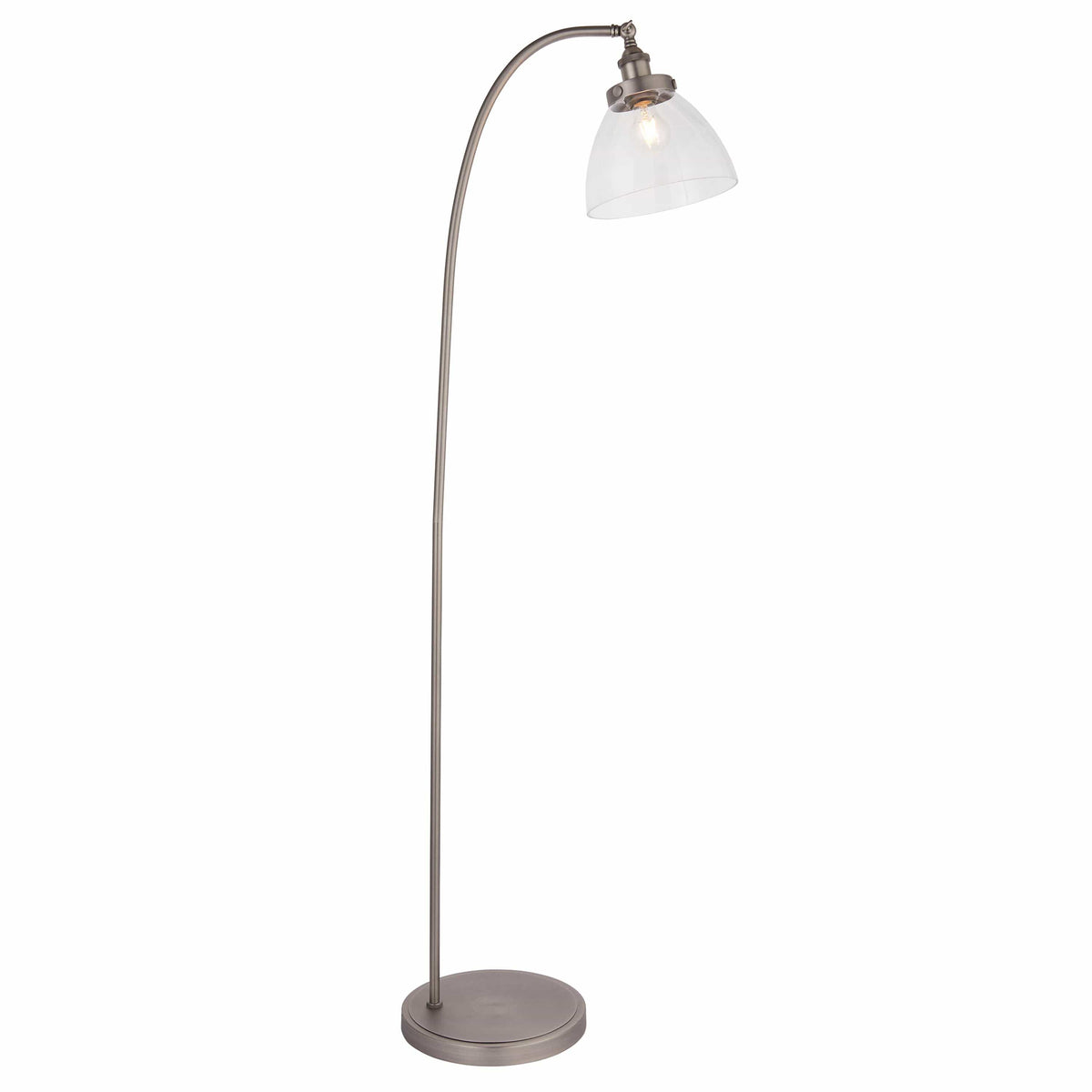 Chadderton 1 Floor Light Brushed Silver.
