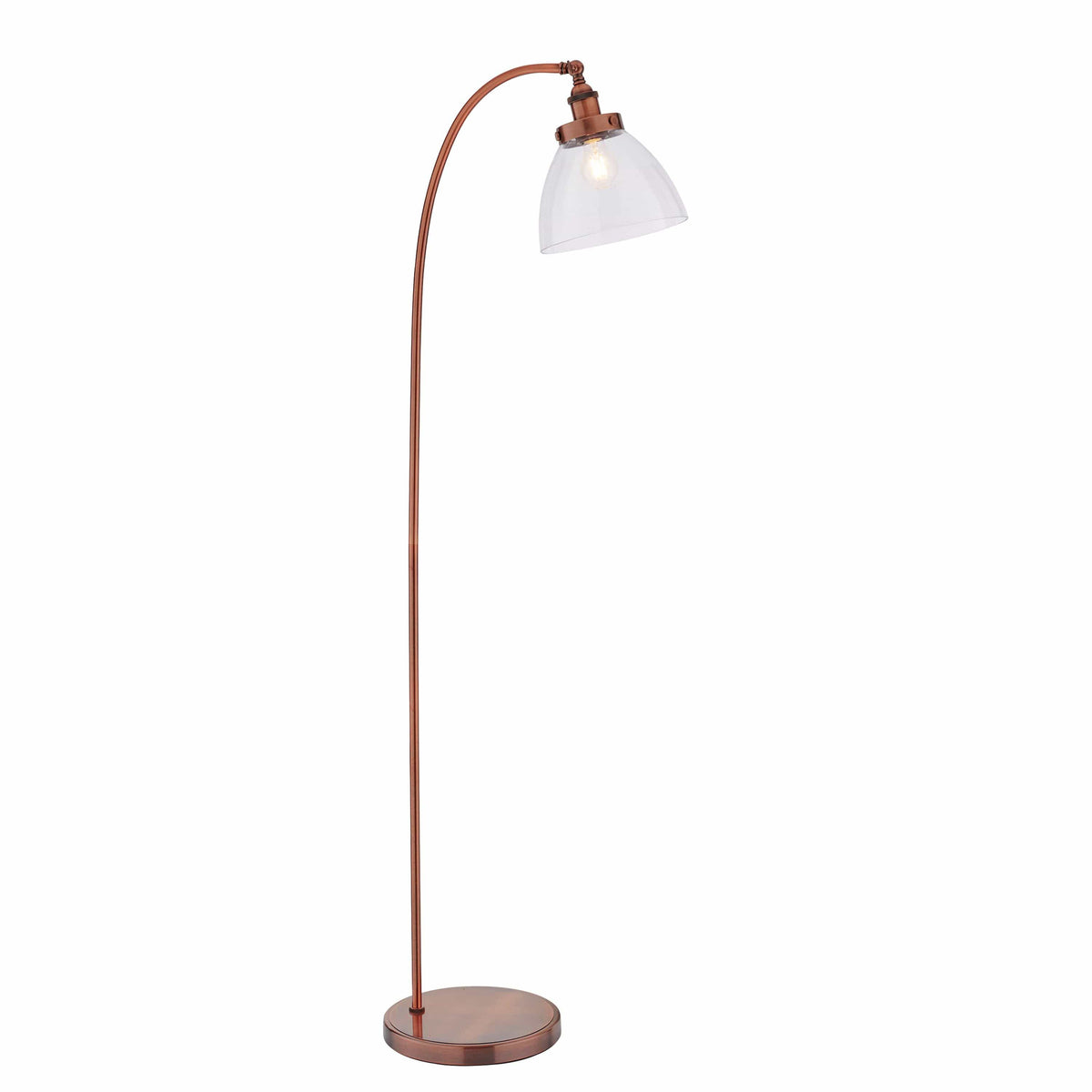Chadderton Floor Lamp Aged Copper.
