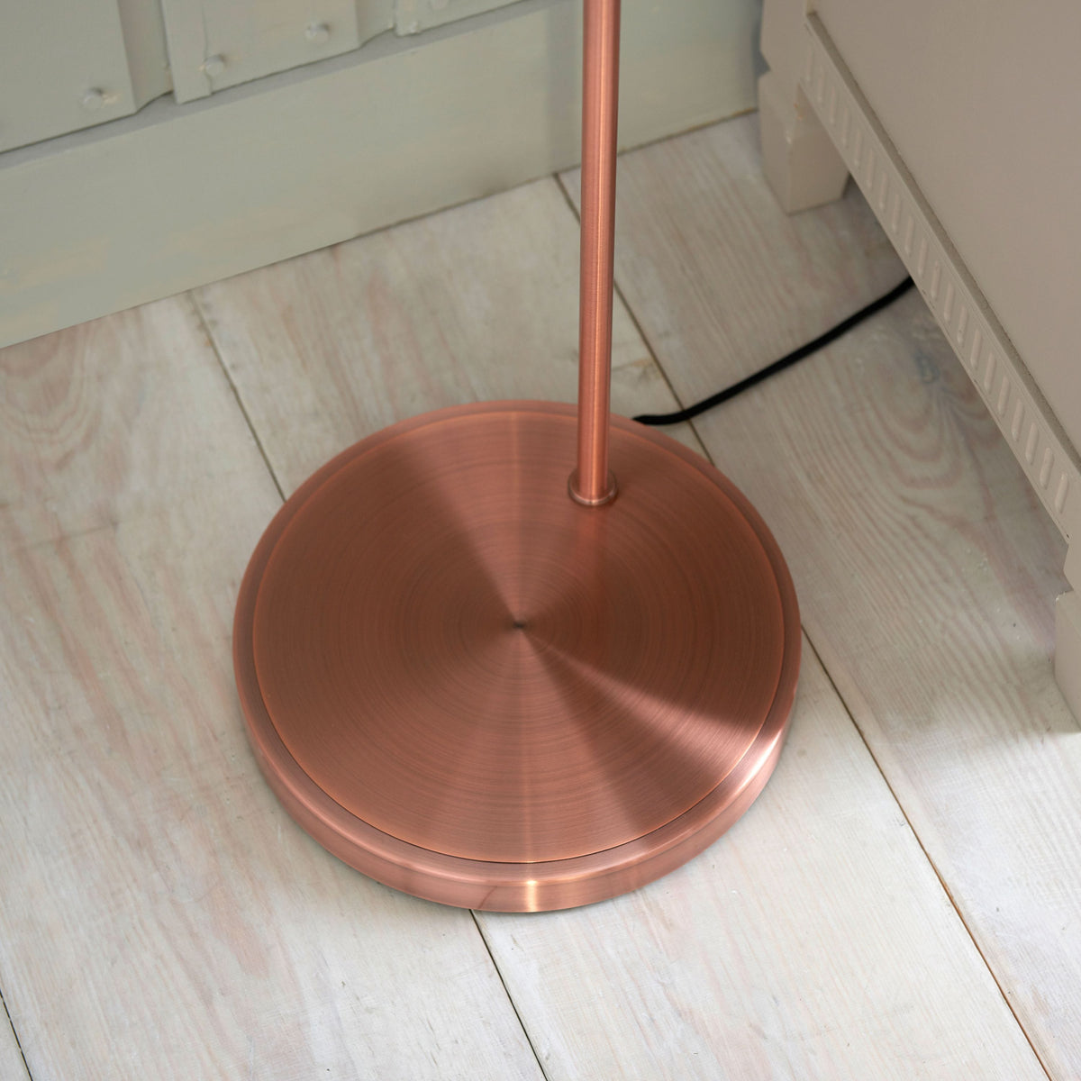 Chadderton Floor Lamp Aged Copper.