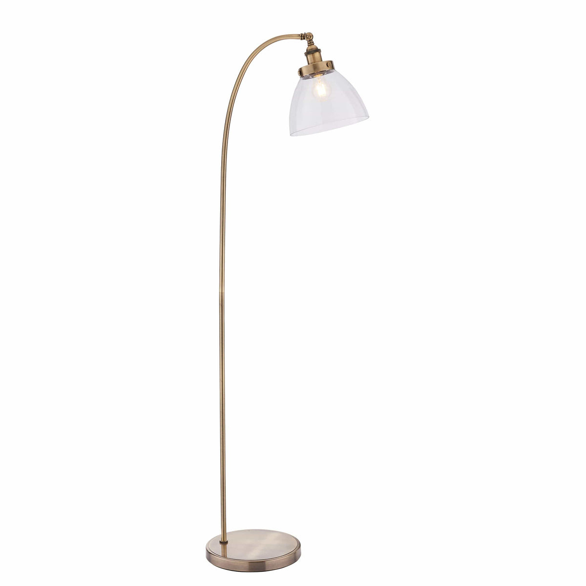 Chadderton Floor Lamp Antique Brass.