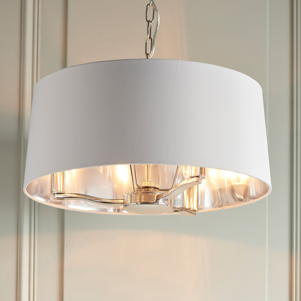 Charaton 1 Pendant Light Bright Nickel.