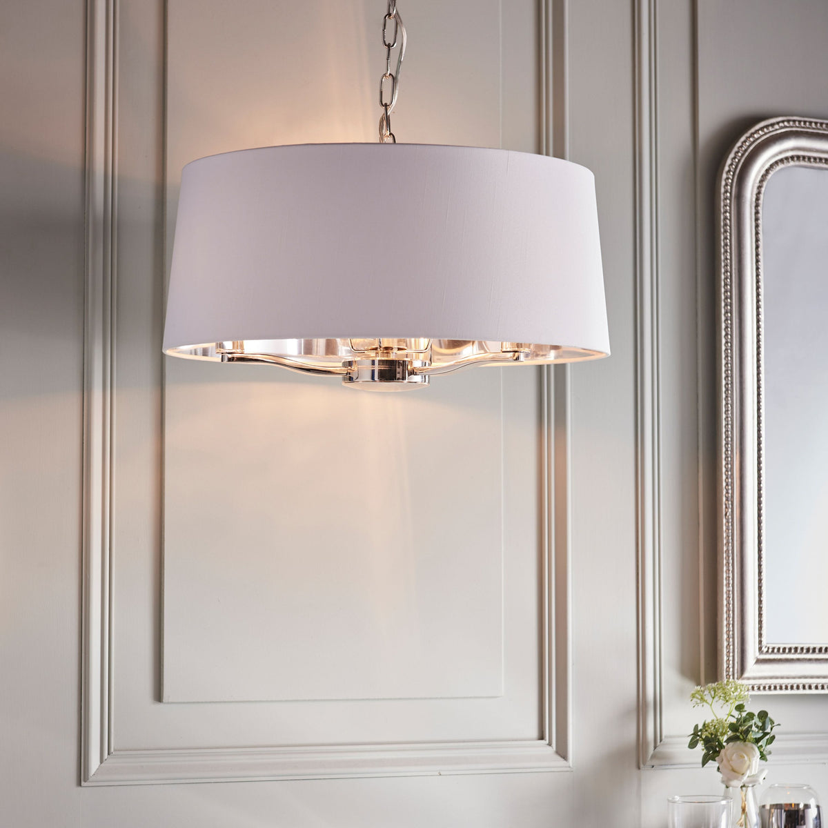 Charaton 1 Pendant Light Bright Nickel.