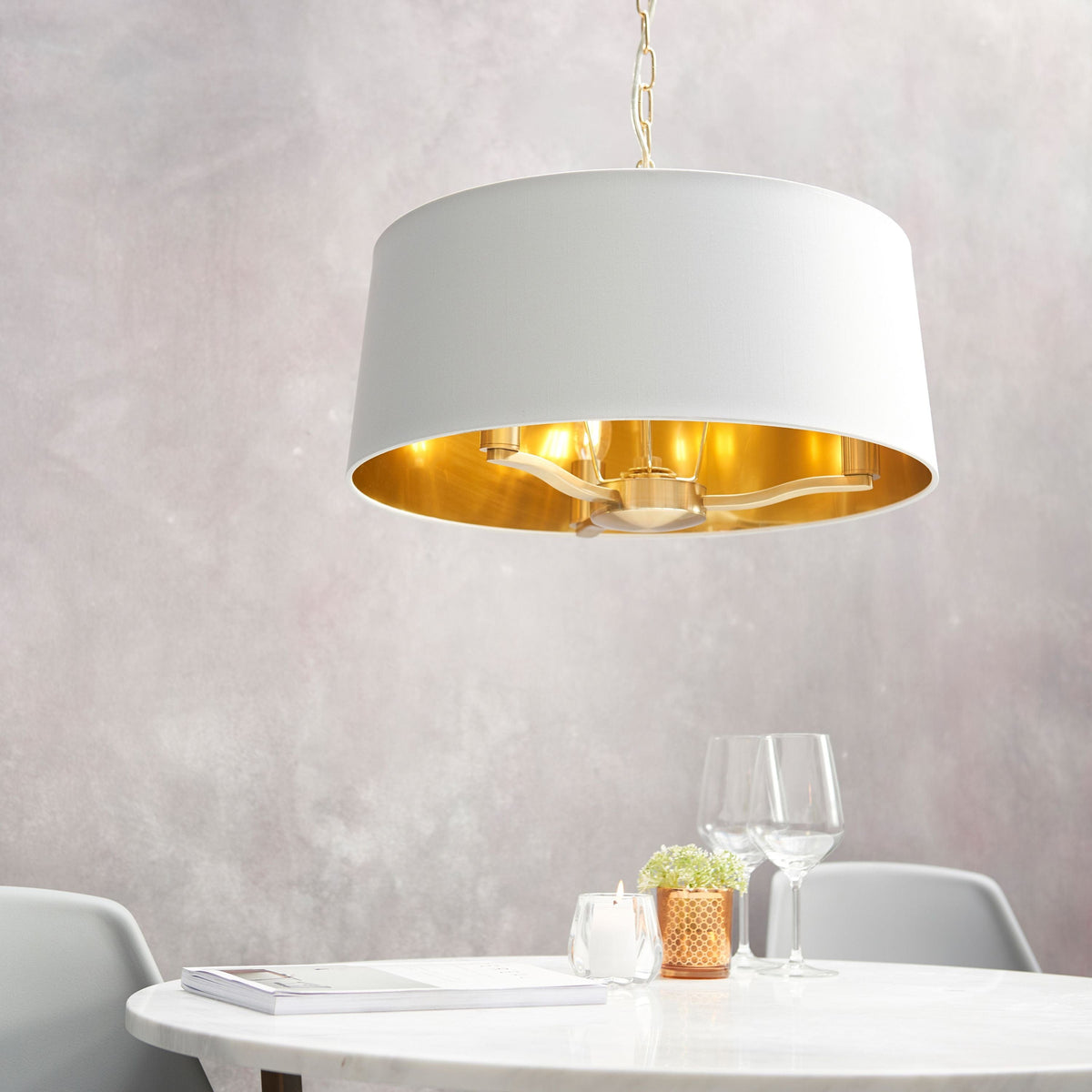 Charaton 1 Pendant Light Brushed Gold.