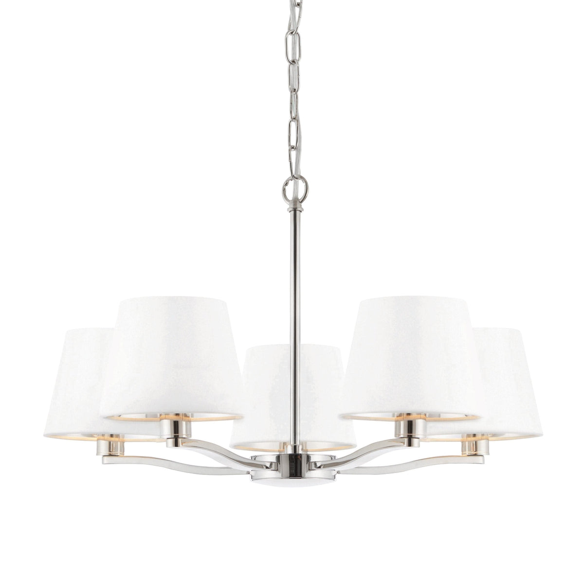 Charaton 5 Pendant Light Bright Nickel.