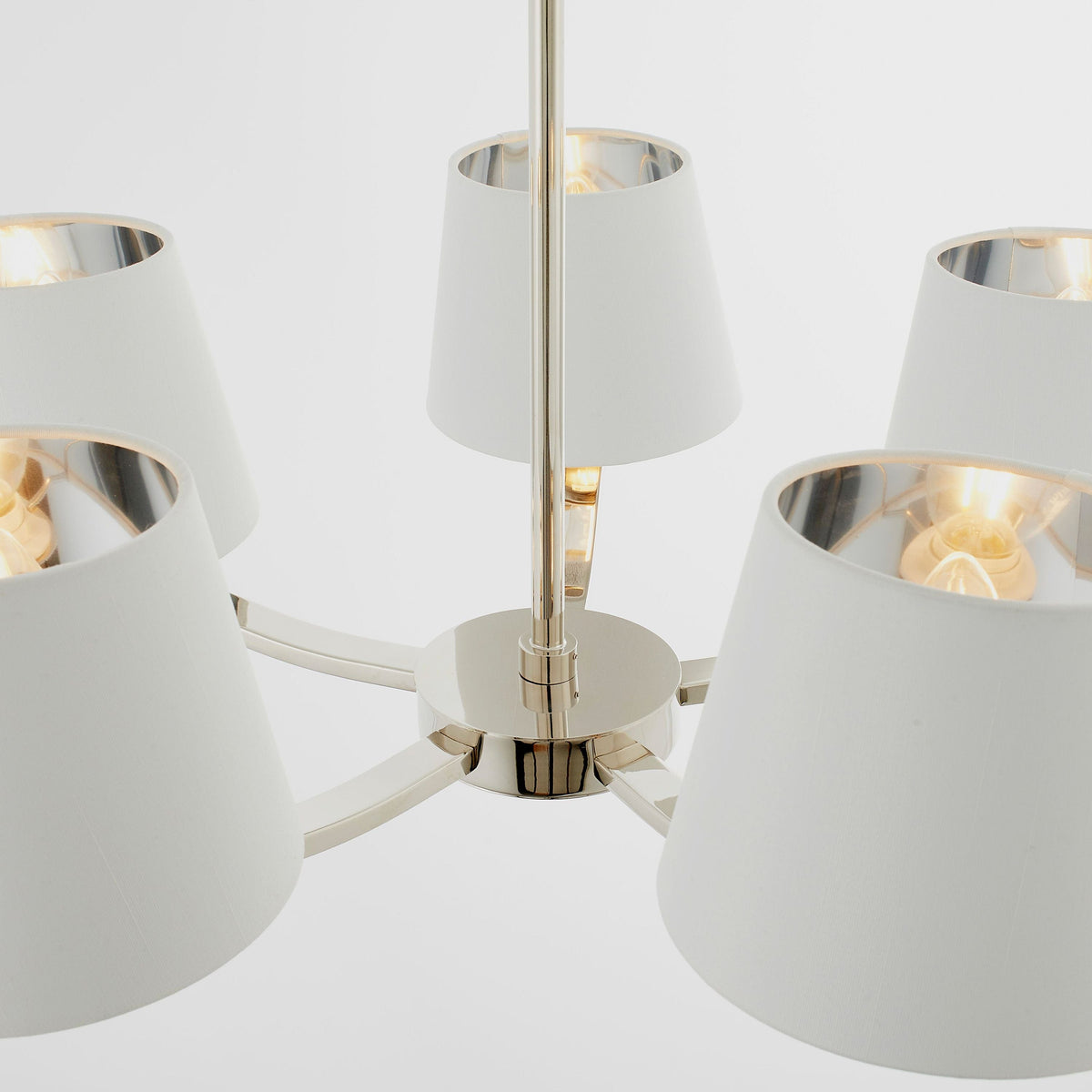 Charaton 5 Pendant Light Bright Nickel.