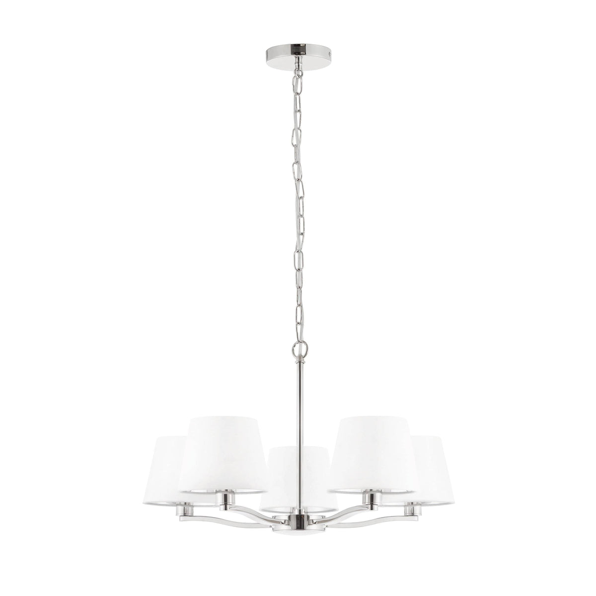 Charaton 5 Pendant Light Bright Nickel.