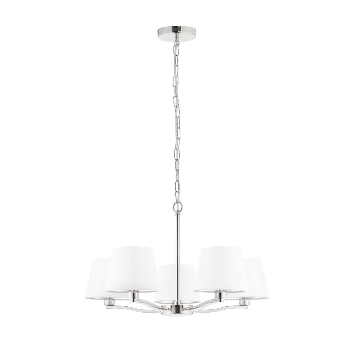 Bodhi Lighting Charaton 5 Pendant Light Bright Nickel House of Isabella UK