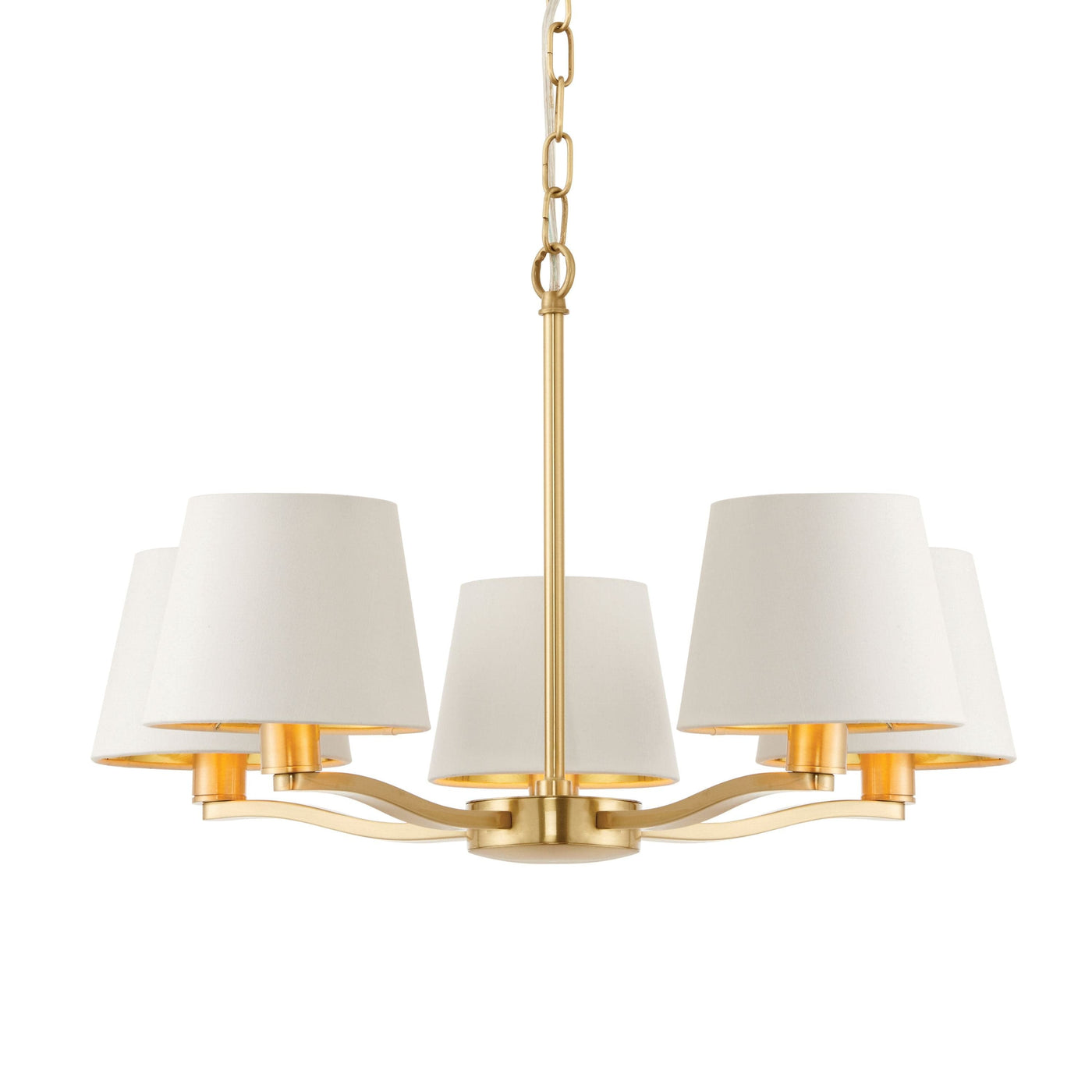 Bodhi Lighting Charaton 5 Pendant Light Brushed Gold House of Isabella UK