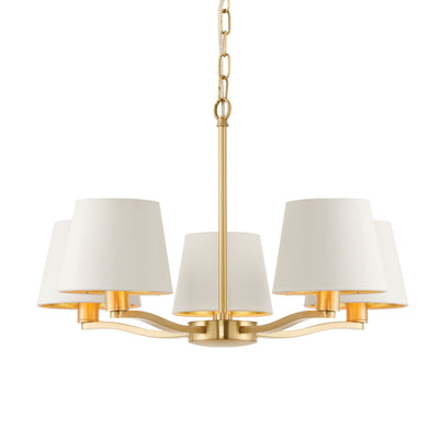 Bodhi Lighting Charaton 5 Pendant Light Brushed Gold House of Isabella UK