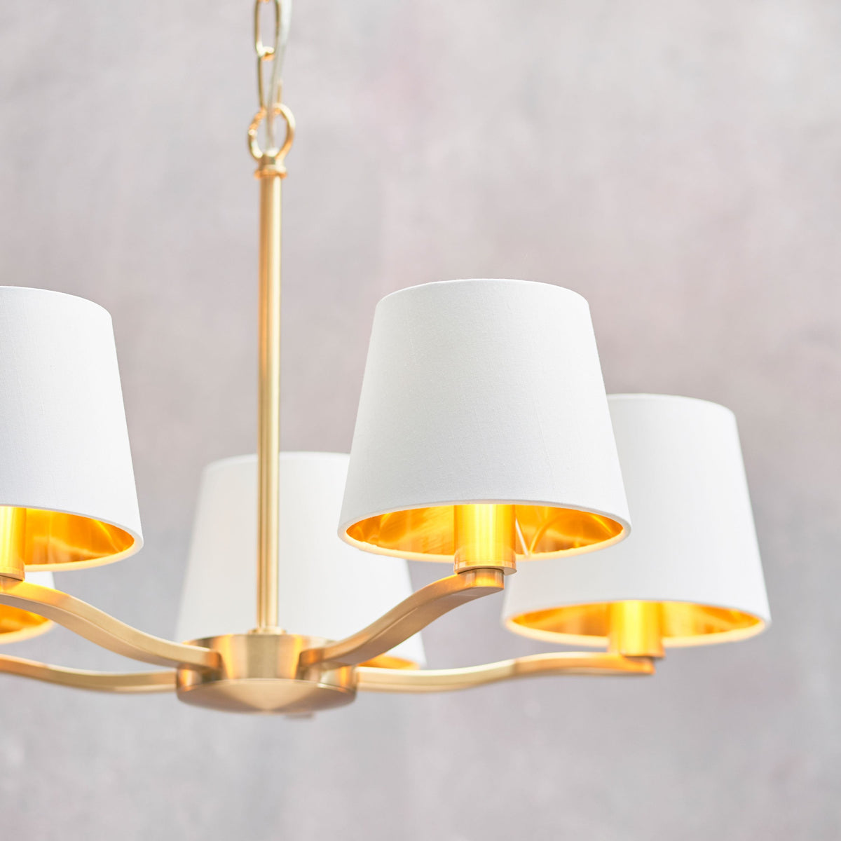 Charaton 5 Pendant Light Brushed Gold.