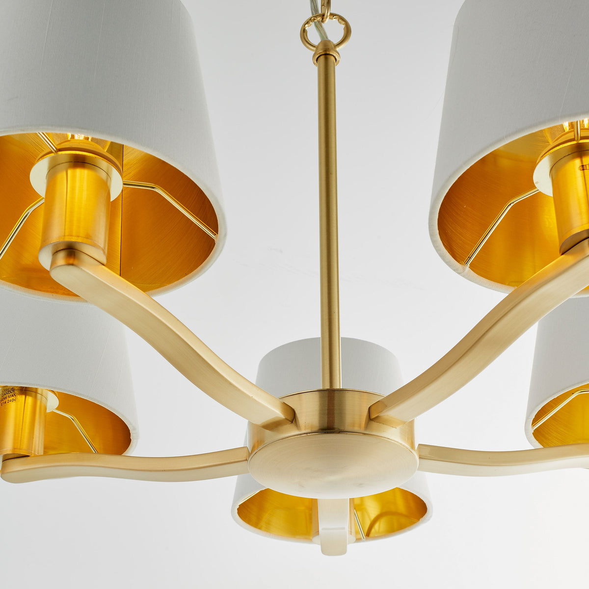Charaton 5 Pendant Light Brushed Gold.