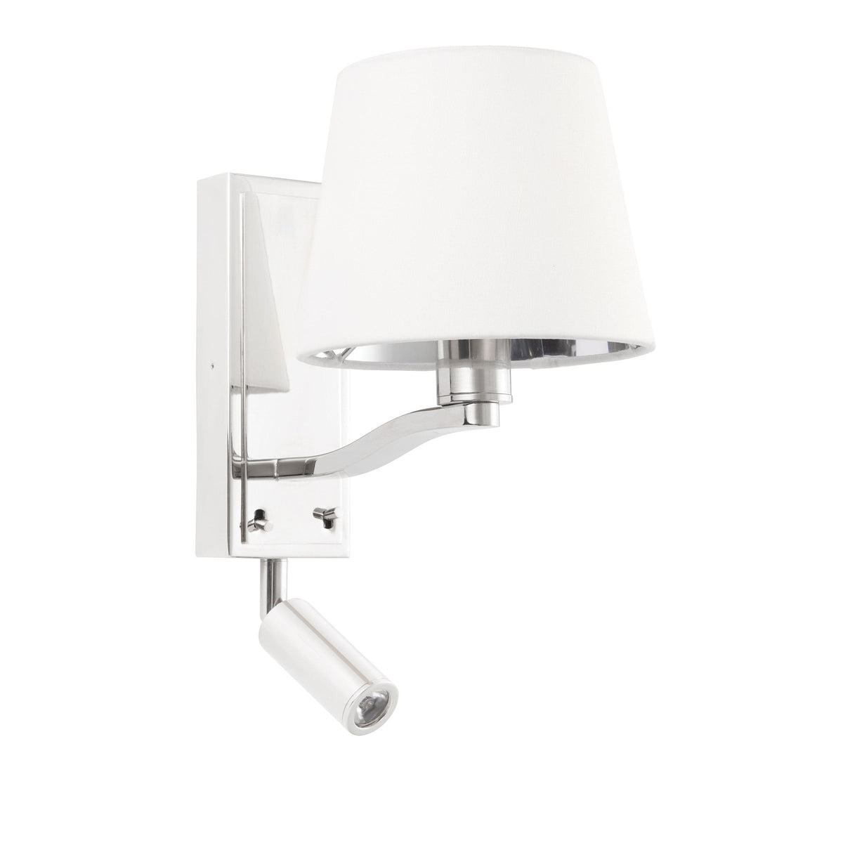 Charaton Wall Light Bright Nickel Large.