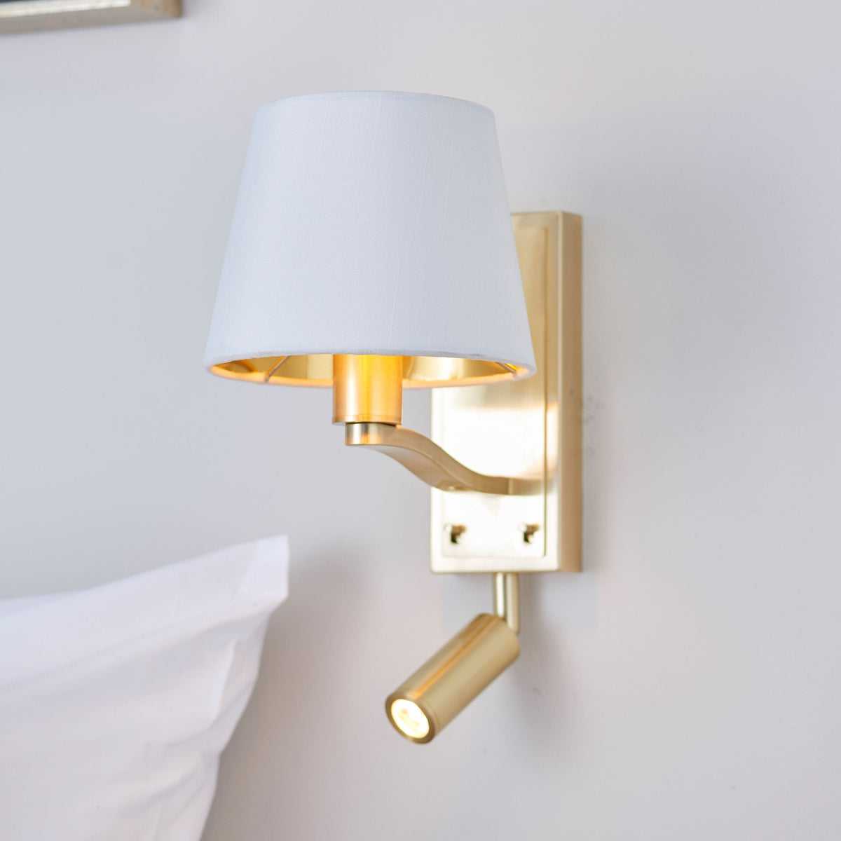 Charaton Wall Light Brushed Gold Large.