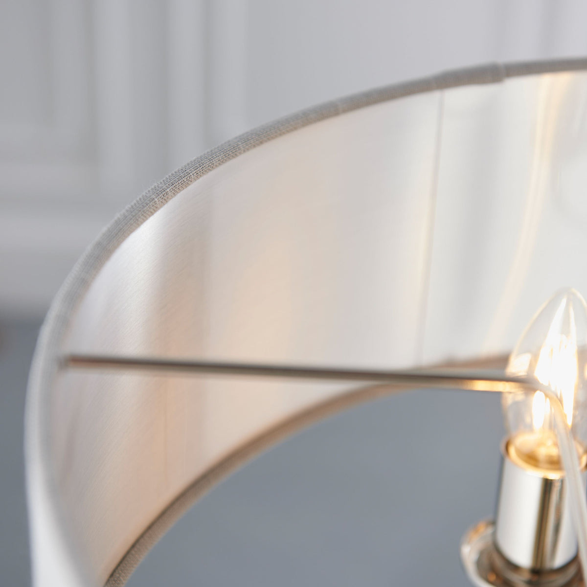 Chickerell 3 Pendant Light Nickel & Charcoal 350-1200mm.