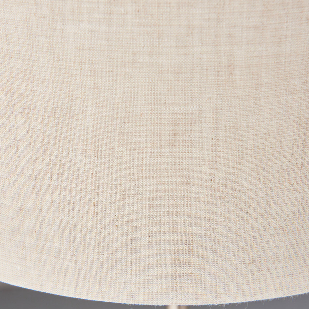 Chickerell 3 Table Light Chrome & Natural Linen.