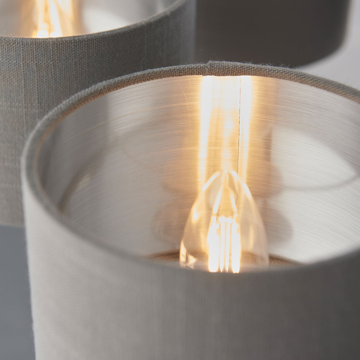 Chickerell 6 Pendant Light Nickel & Charcoal 300-900mm.