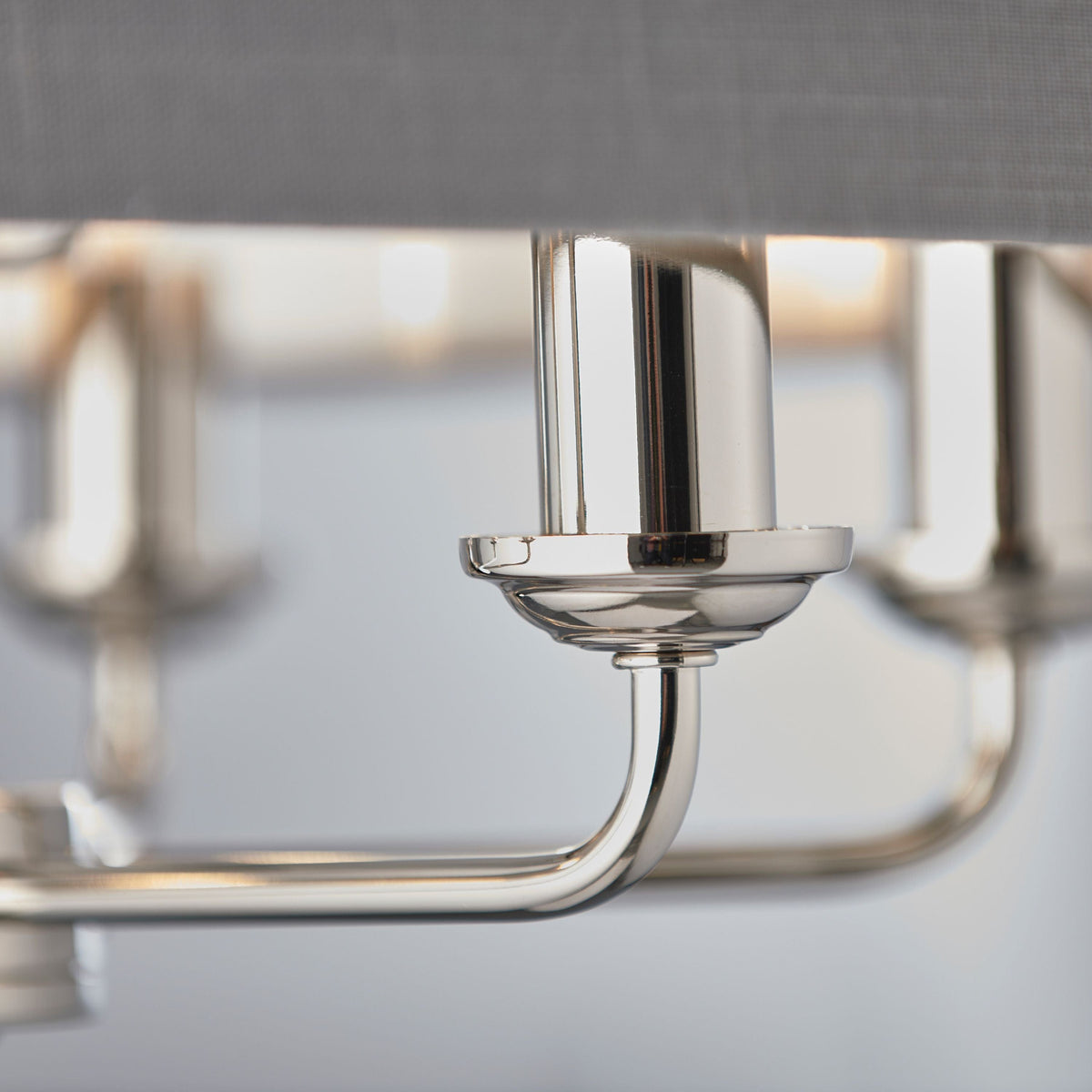 Chickerell 6 Pendant Light Nickle & Charcoal 350-1200mm.