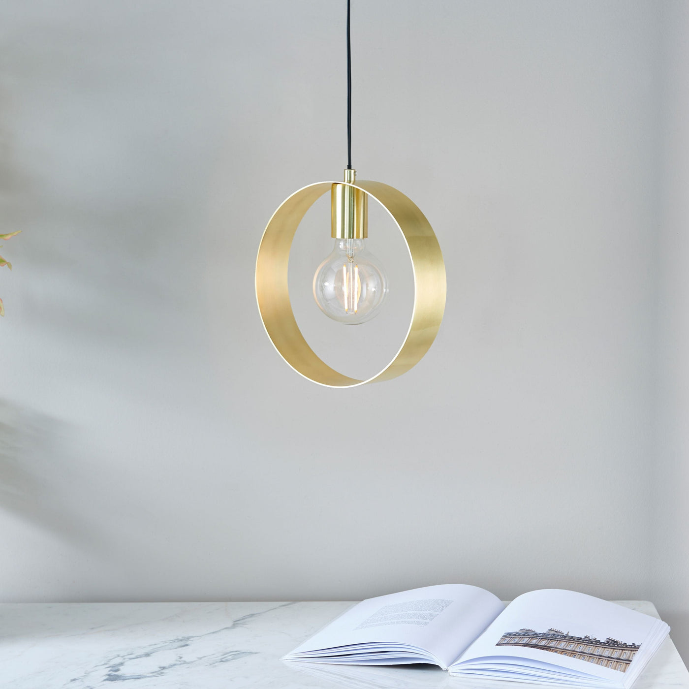 Bodhi Lighting Christon 1 Pendant Light Brushed Brass House of Isabella UK