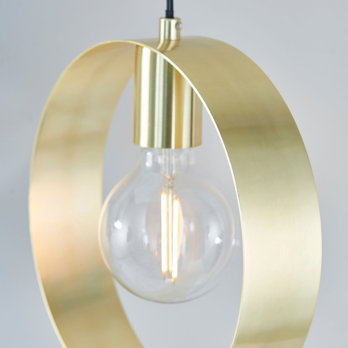 Bodhi Lighting Christon 1 Pendant Light Brushed Brass House of Isabella UK