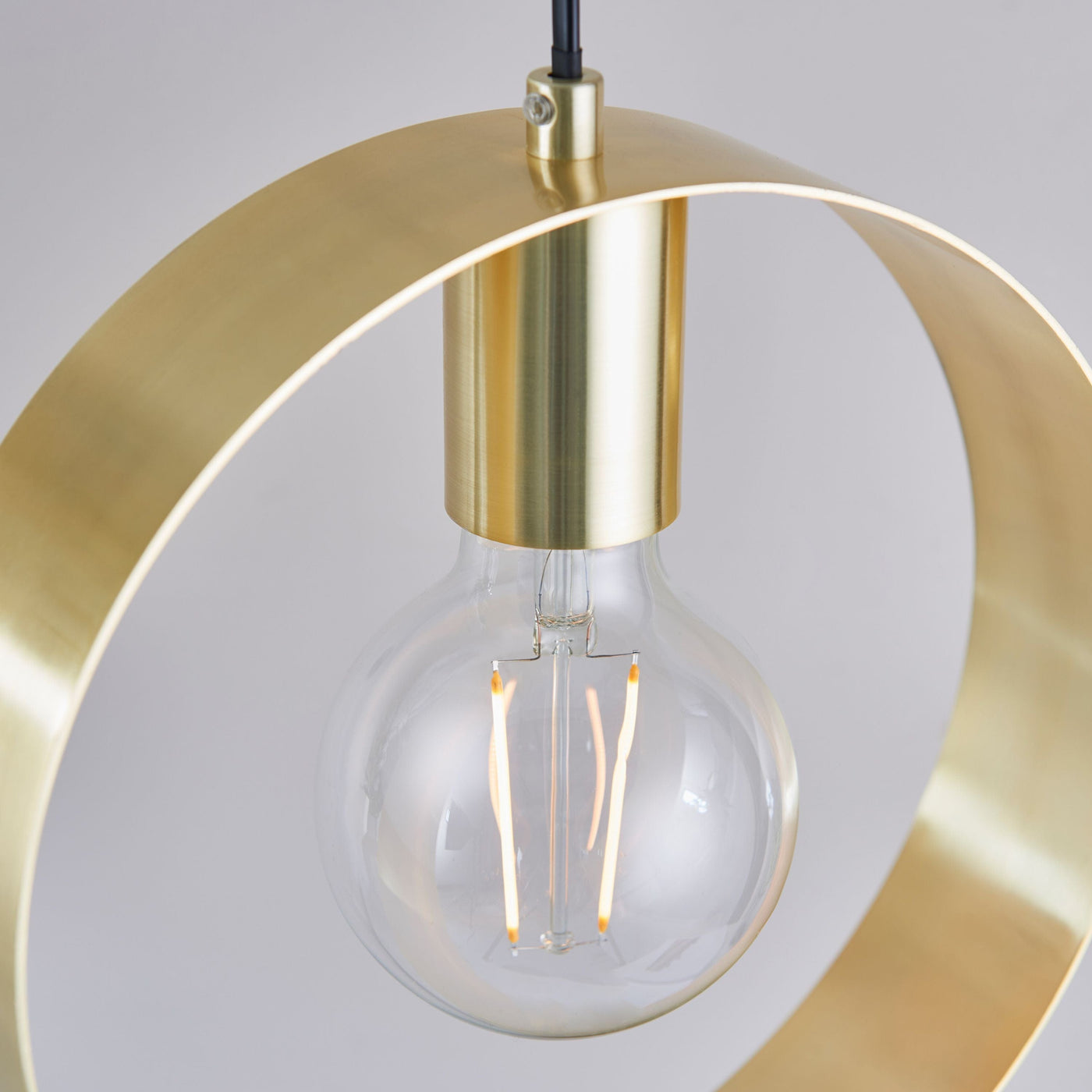 Bodhi Lighting Christon 1 Pendant Light Brushed Brass House of Isabella UK