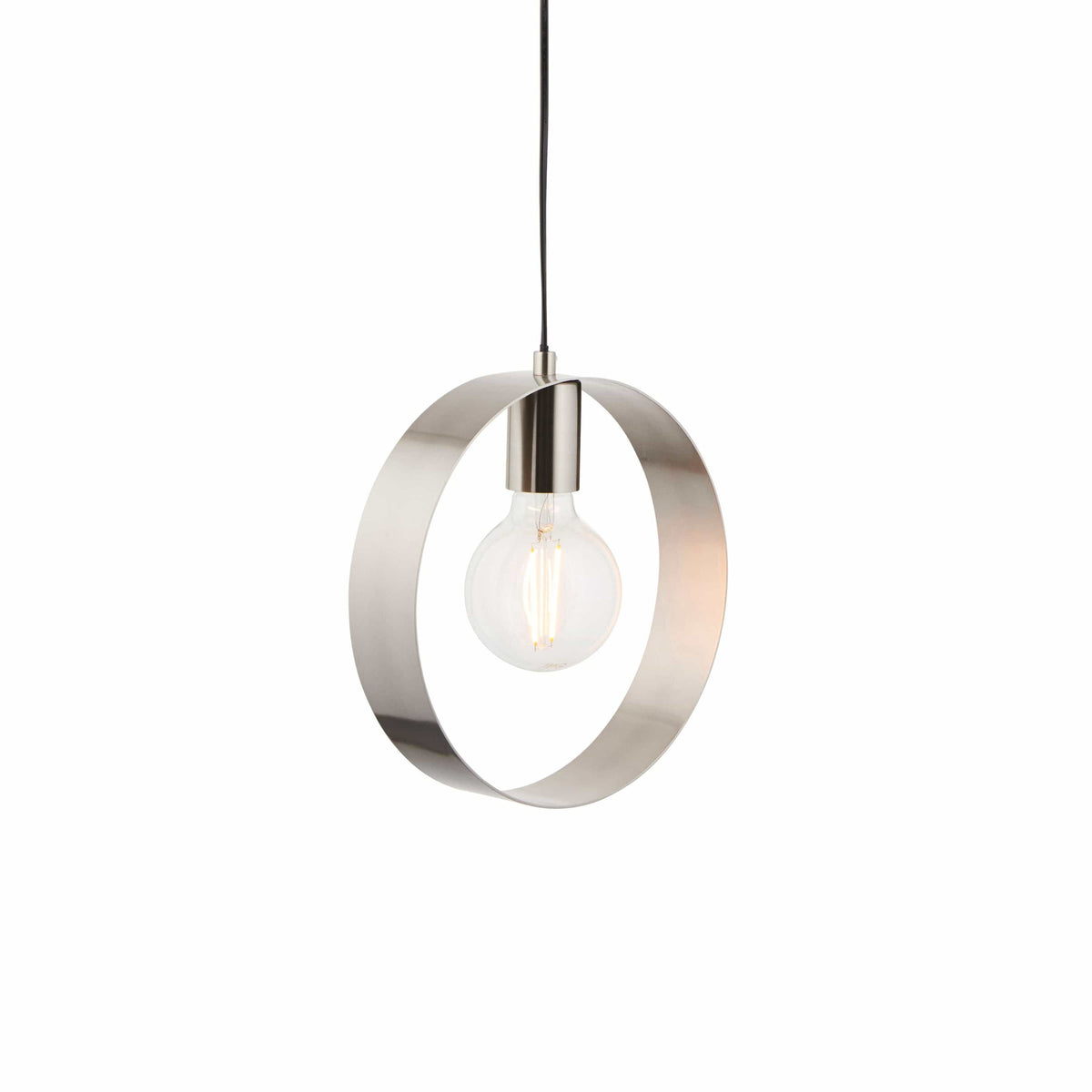 Christon 1 Pendant Light Brushed Nickel.