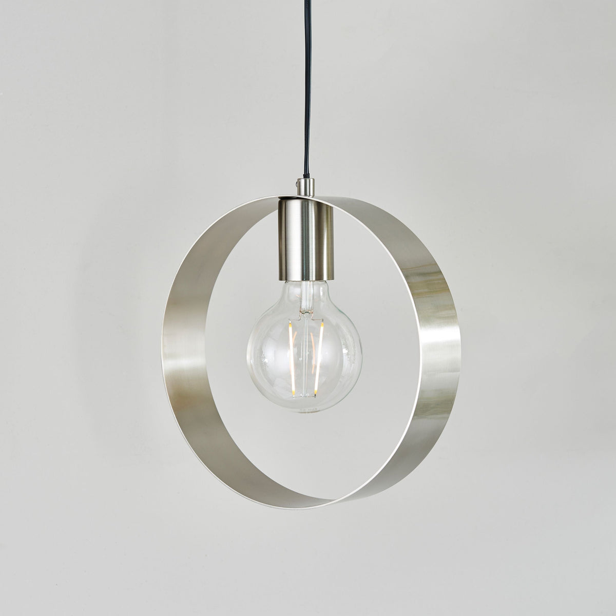 Christon 1 Pendant Light Brushed Nickel.