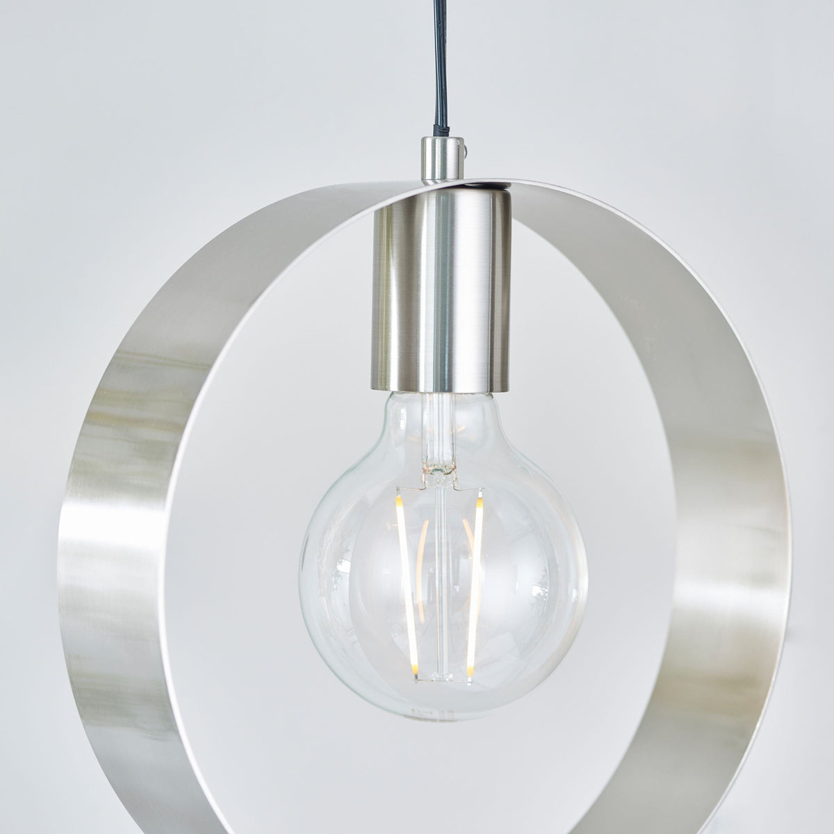 Christon 1 Pendant Light Brushed Nickel.