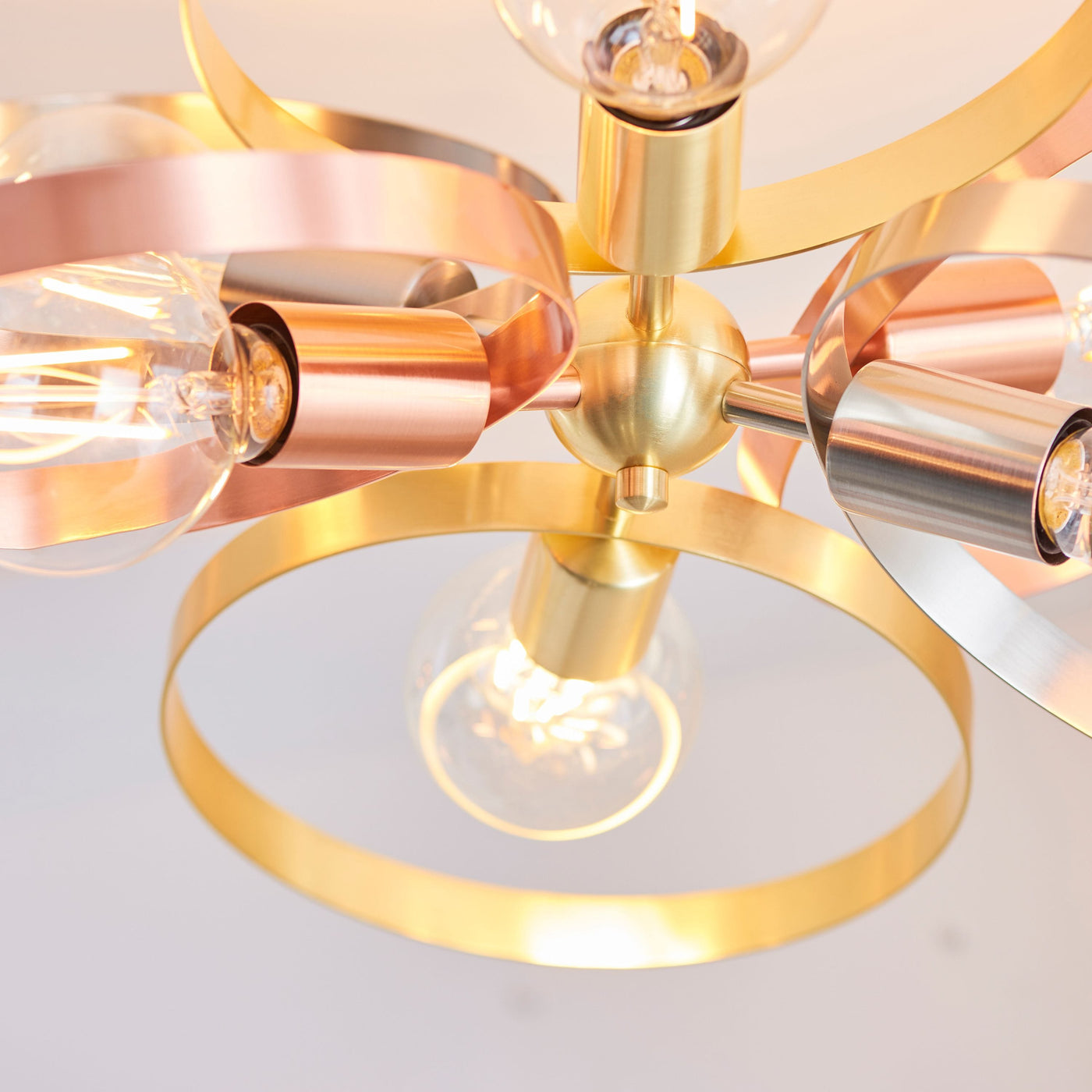 Bodhi Lighting Christon 6 Ceiling Light Brushed Brass House of Isabella UK