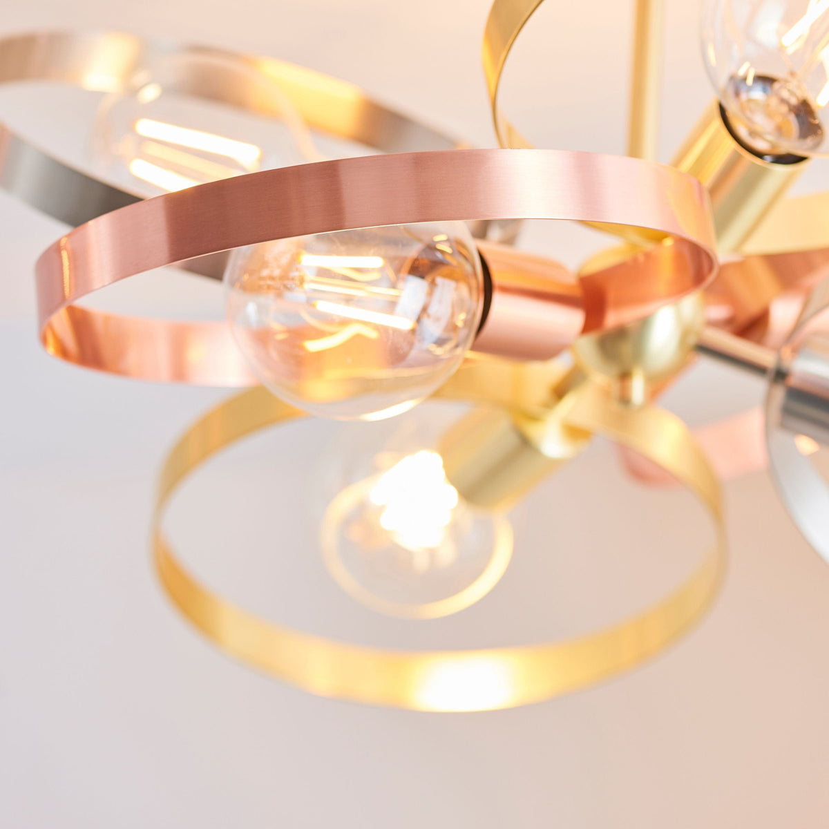 Christon 6 Ceiling Light Brushed Brass.