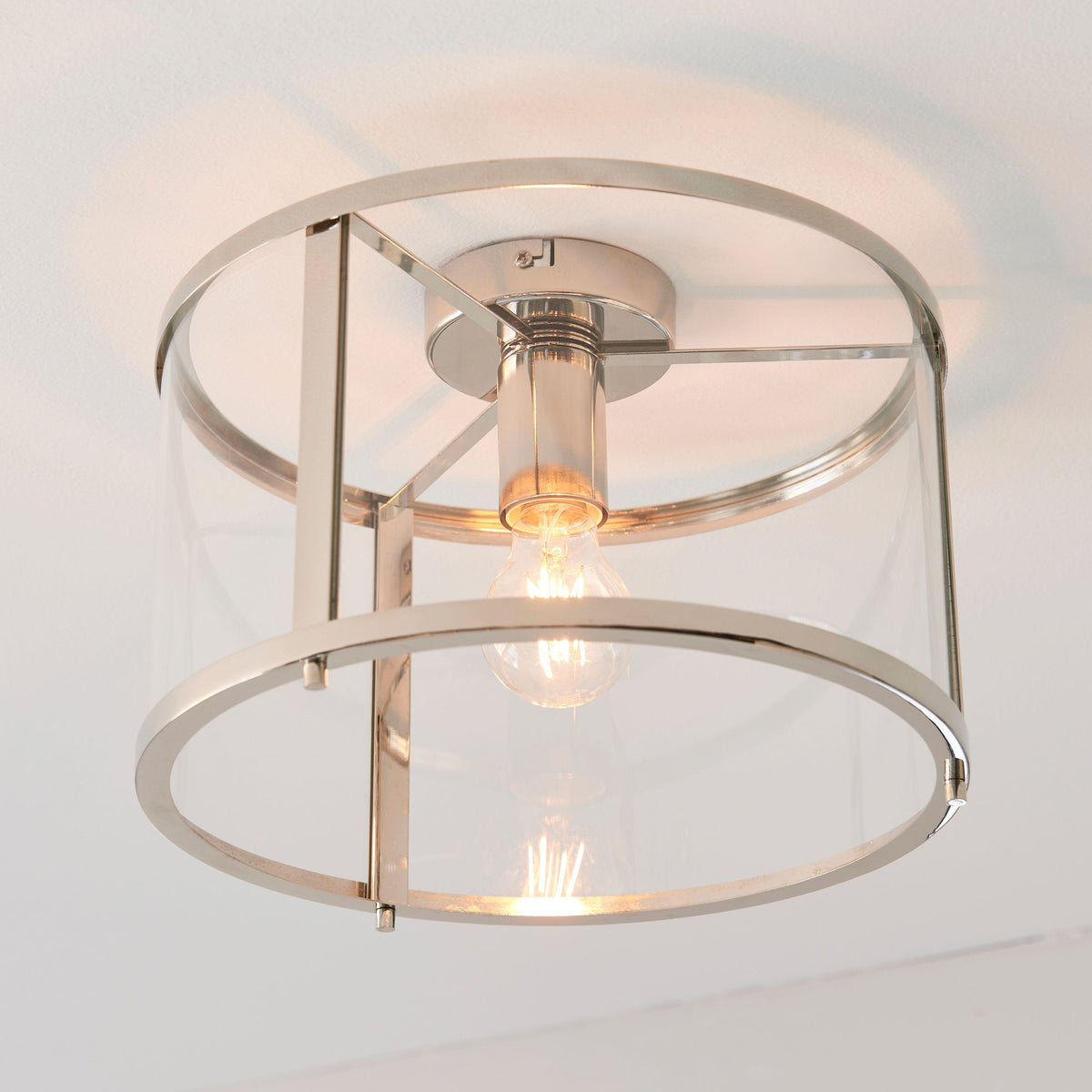 Chudleigh 1 Ceiling Light - Silver.