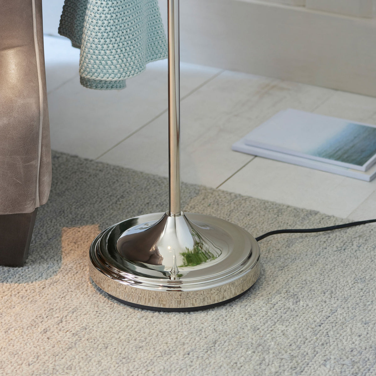 Bodhi Lighting Classic Flexi Floor Lamp Bright Nickel House of Isabella UK