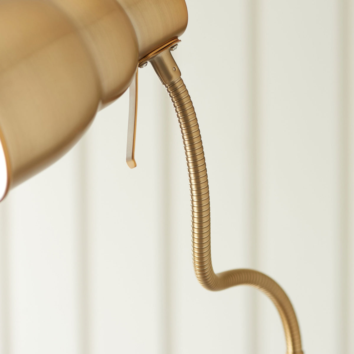 Bodhi Lighting Classic Flexi Floor Lamp Brushed Aged Brass House of Isabella UK