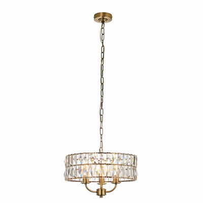 Bodhi Lighting Clifton 3 Pendant Light Antique Brass House of Isabella UK