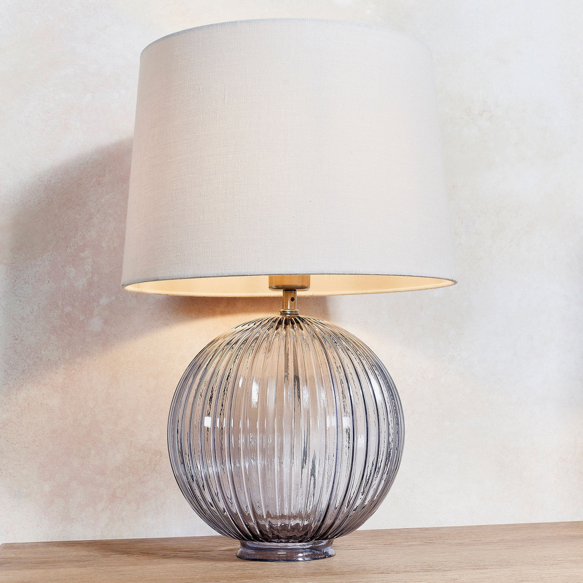 Coatbridge Table Lamp Smokey Grey.