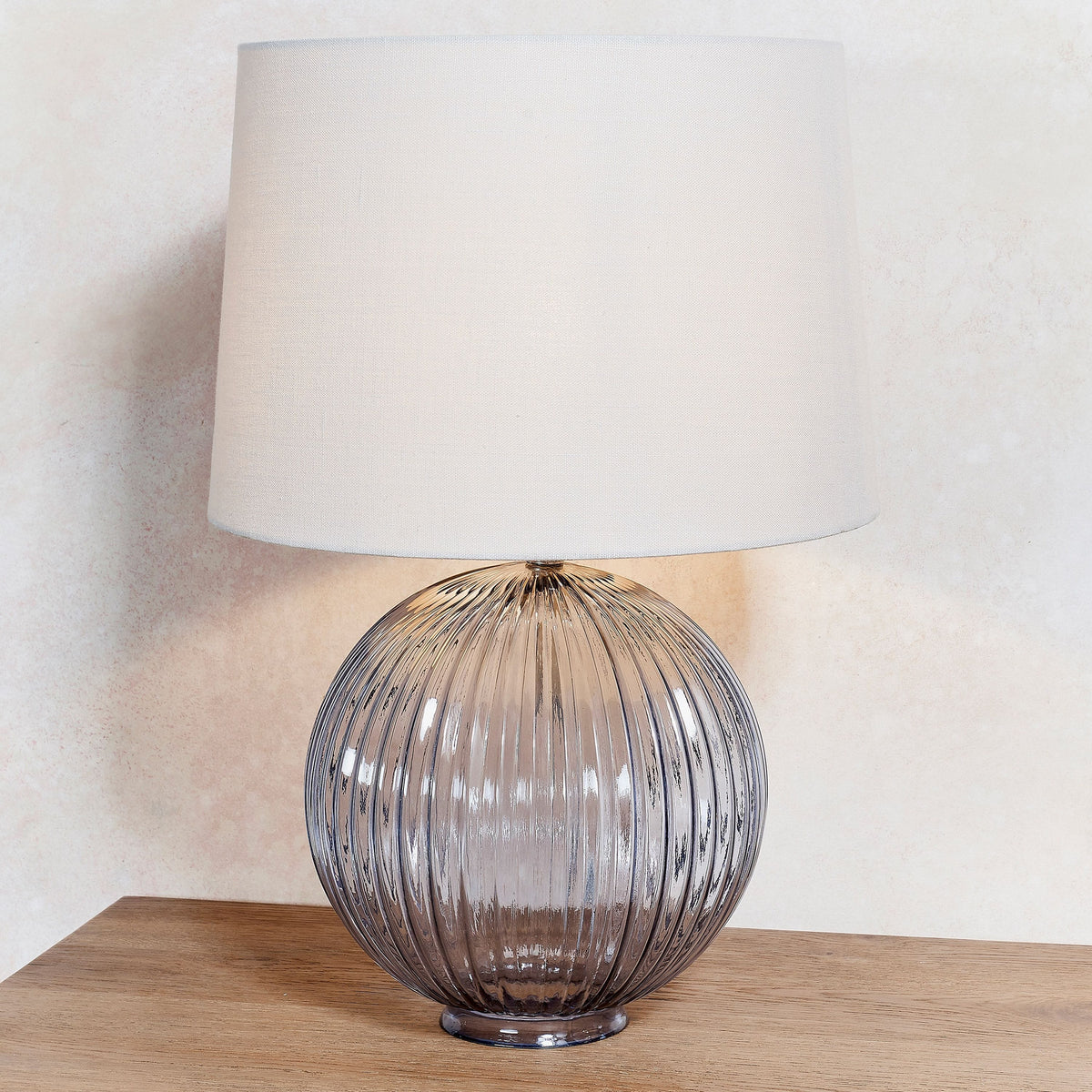 Coatbridge Table Lamp Smokey Grey.