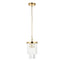 Bodhi Lighting Conaston 1 Pendant Light Brushed Aged Brass House of Isabella UK