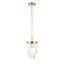 Bodhi Lighting Conaston 1 Pendant Light Brushed Aged Brass House of Isabella UK