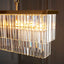 Bodhi Lighting Conaston 4 Bar Pendant Light Brushed Aged Brass House of Isabella UK