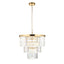 Bodhi Lighting Conaston 7 Pendant Light Brushed Aged Brass House of Isabella UK