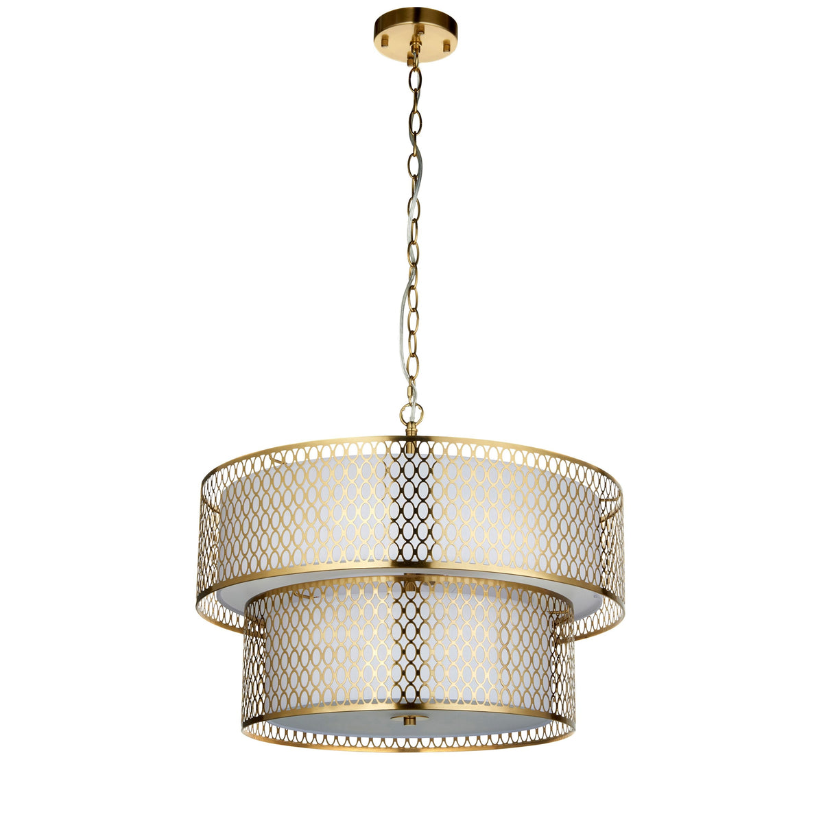 Bodhi Lighting Cordero 6 Pendant Light Gold/White House of Isabella UK