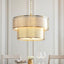 Bodhi Lighting Cordero 6 Pendant Light Gold/White House of Isabella UK