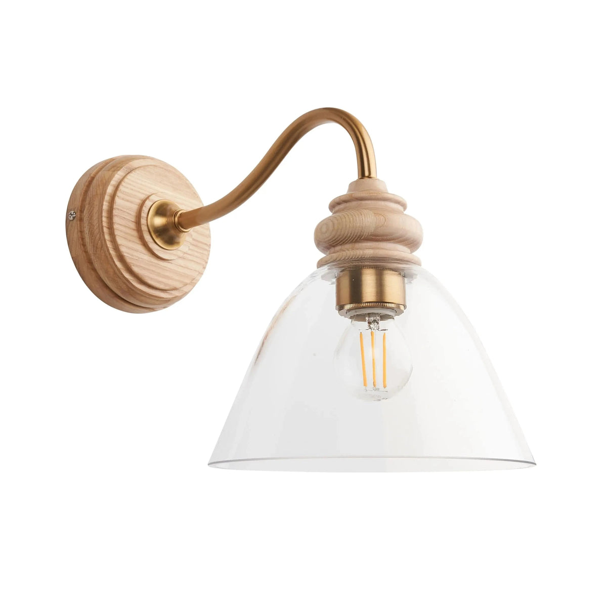 Bodhi Lighting Cotsbro 1 Wall Light Natural Ash House of Isabella UK