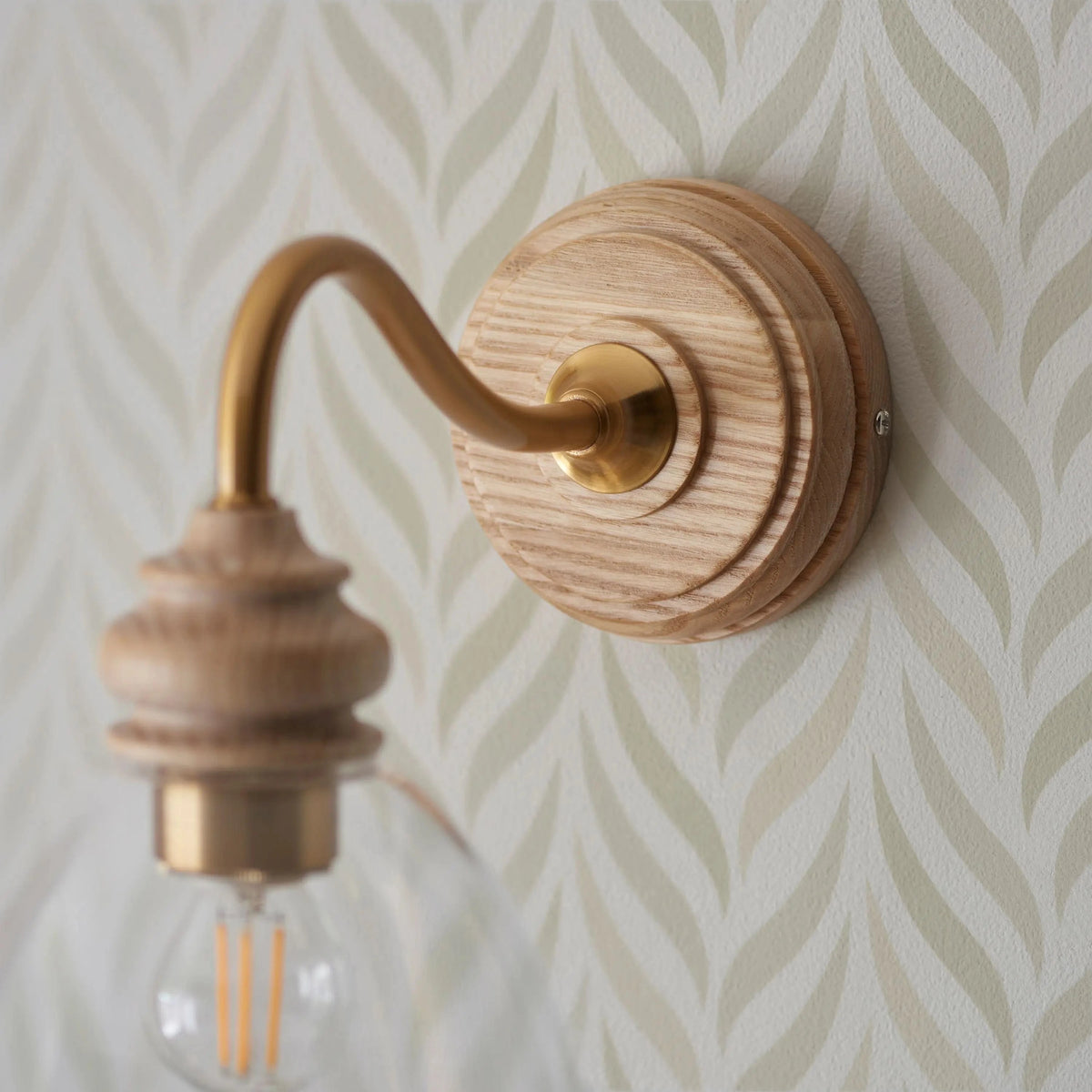 Bodhi Lighting Cotsbro 1 Wall Light Natural Ash House of Isabella UK