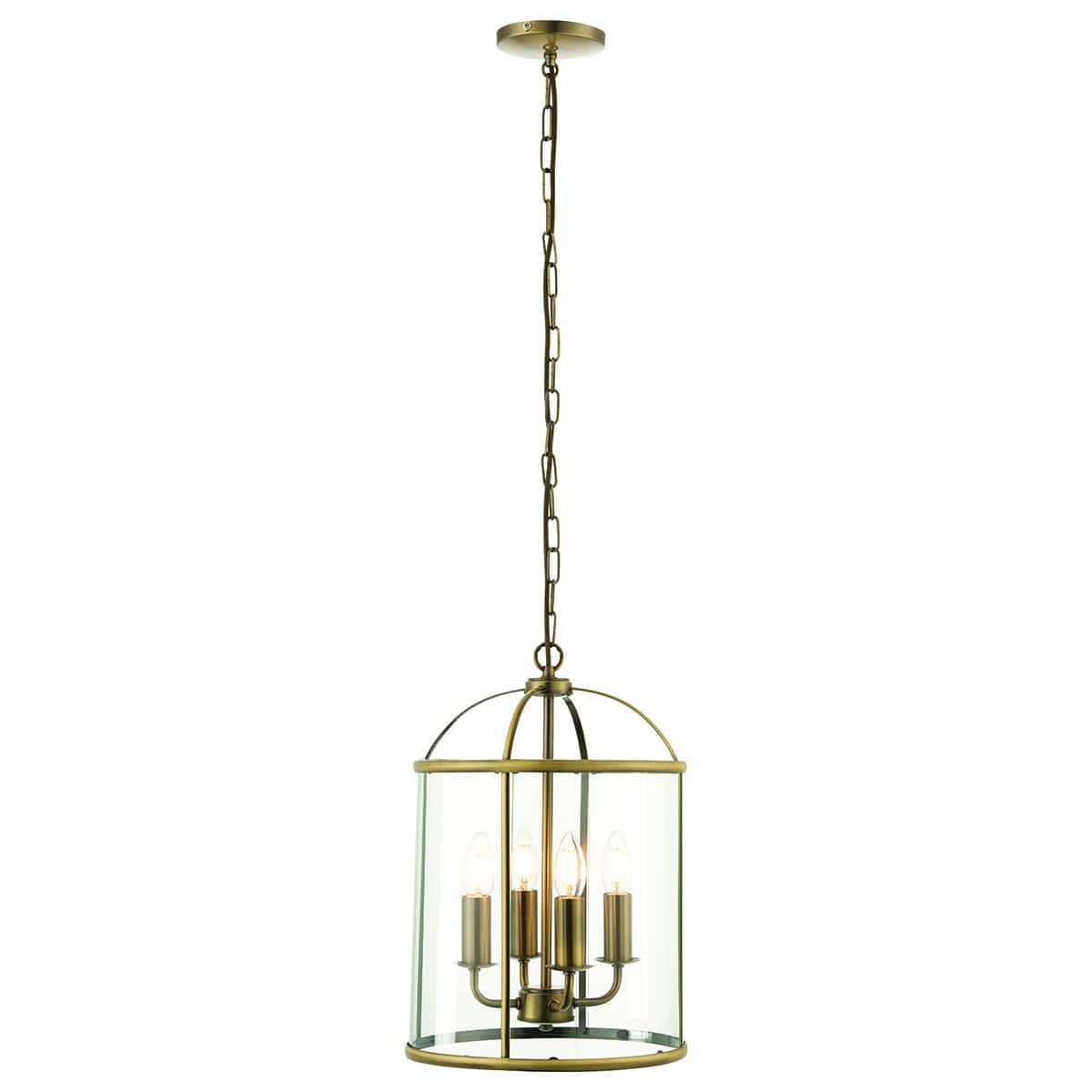 Bodhi Lighting Cowslip 4 Pendant Light Antique Brass House of Isabella UK