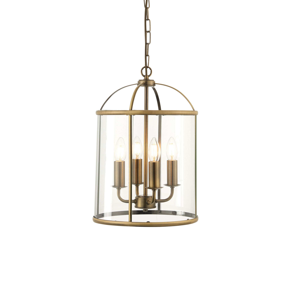 Cowslip 4 Pendant Light Antique Brass | OUTLET.