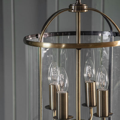 Bodhi Lighting Cowslip 4 Pendant Light Antique Brass | OUTLET House of Isabella UK