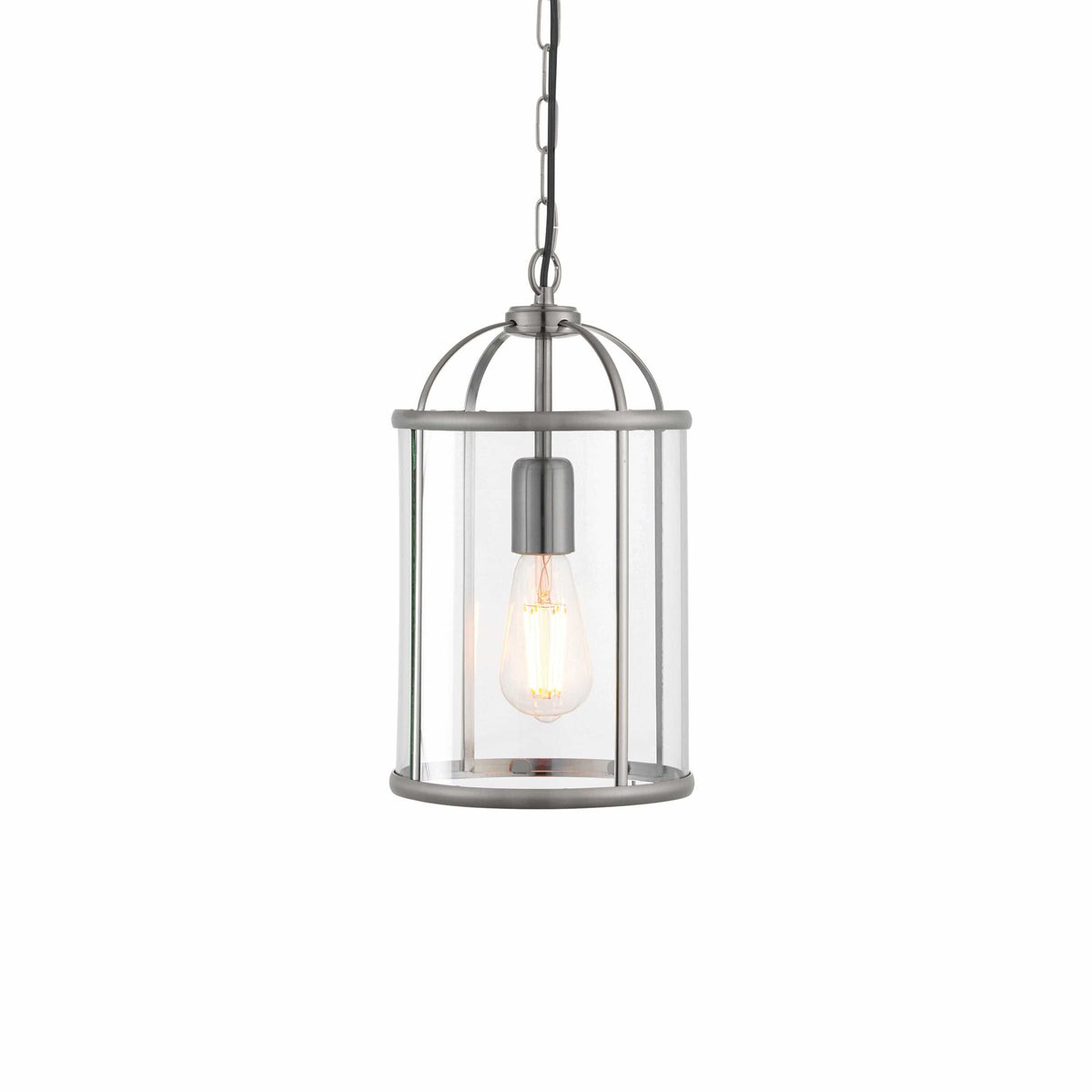 Cowslip Pendant Light Satin Nickel.